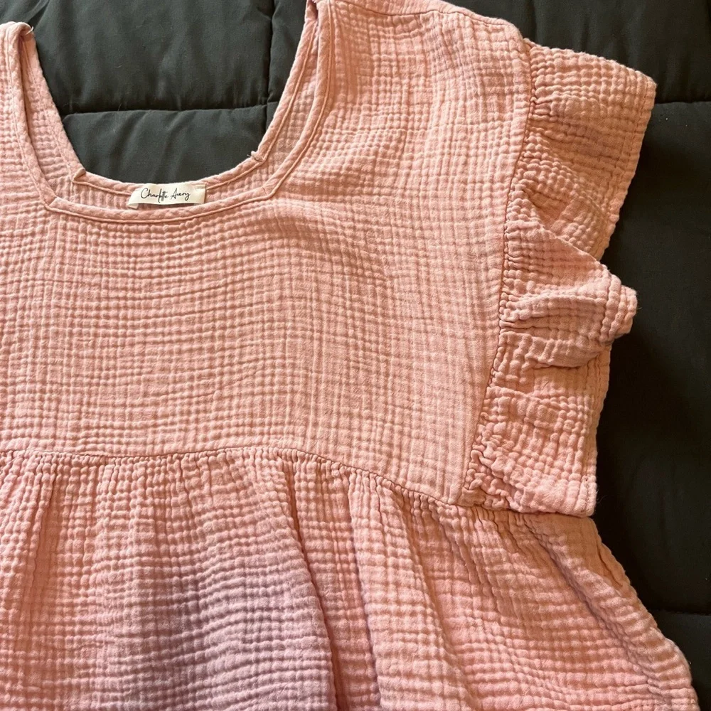 Pink Ruffled Top - Picture 4 of 7